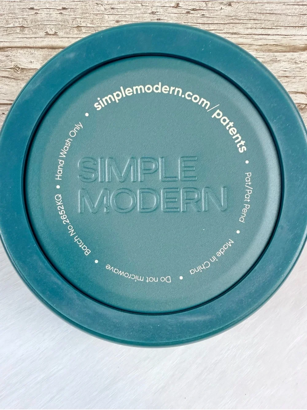 Matte Teal Metal Pet Bowl with Silver Interior